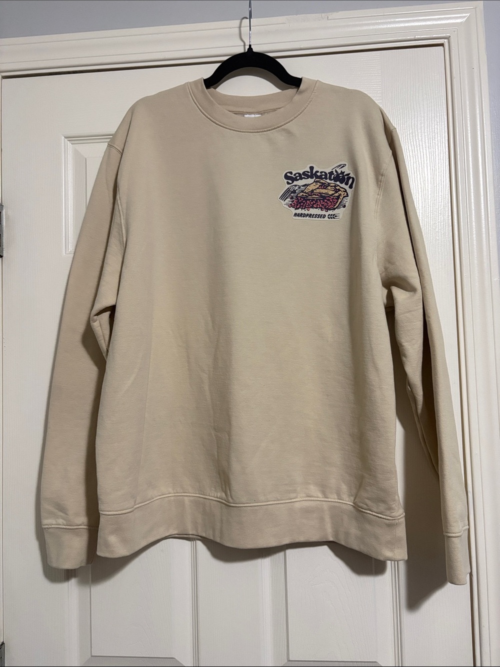 Saskatoon Berry Pie Up Cycled Crewneck Sweatshirt